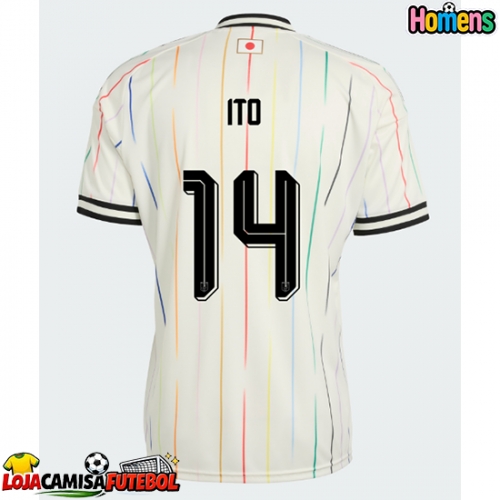 Camisa de Futebol Japão Junya Ito #14 Equipamento Secundário Mundo 2026 Manga Curta